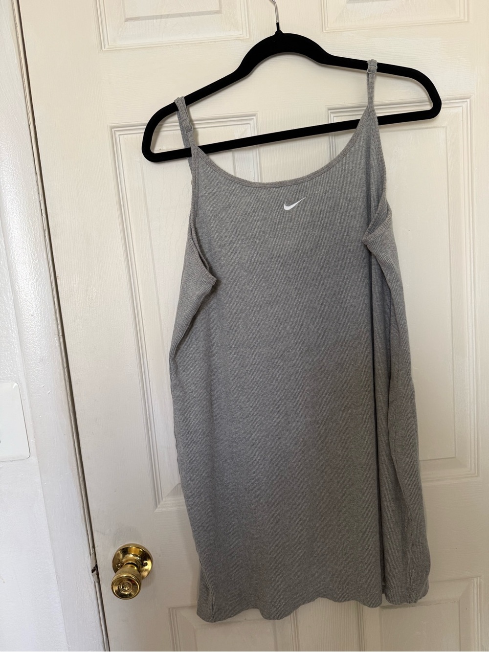 Nike Grey Tank Slip Dress with White Swoosh